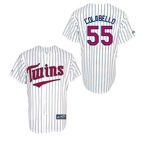 Chris Colabello #55 Youth Baseball Jersey-Minnesota Twins Authentic 2014 ALL Star Alternate 3 White Cool Base MLB Jersey